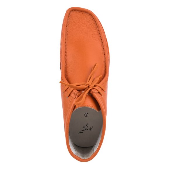 Hamara Joe Orange LEATHER DESERT CHUKKA CASUAL BOOTS HJ101-Orange - Picture 5 of 8